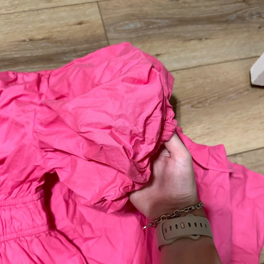 NWOT puff sleeve midi dress - Picture 2 of 3